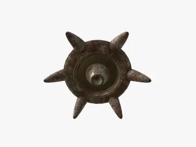 Alien Spaceship UFO G11 Abandoned - Sci Fi Spacecraft Design Low-poly 3D model