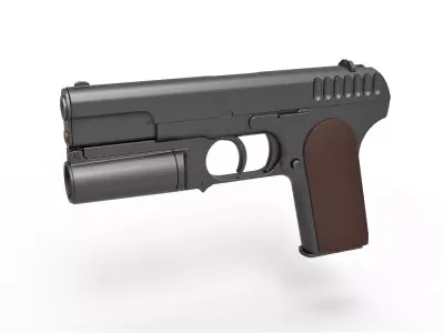 Standard issue pistol of Kingsman agents 3D model