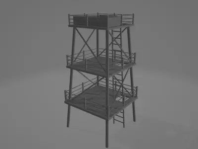 Watch Tower Free 3D model