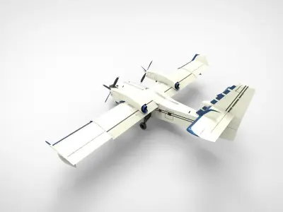  Bombardier CL-415 3D model