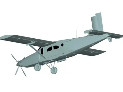 Pilatus PC-6 Porter 3D model purchase