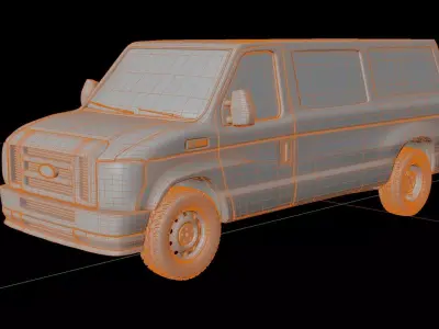 Generic Passanger Van 3D model