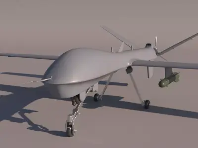Predator UAV for 3Dprint 3D print model