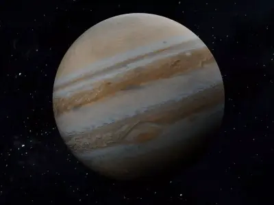 Animated Jupiter planet Free 3D model