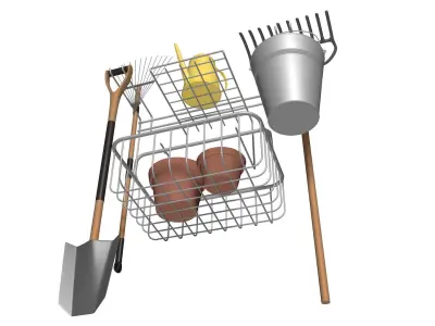 Gardener s Tool Set 3D model