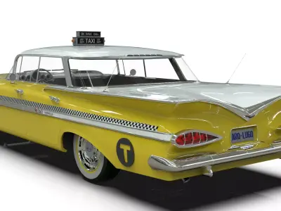 1959 Chevrolet Impala Taxi 3D model