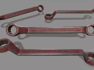 wrench Low-poly 3D model 31
