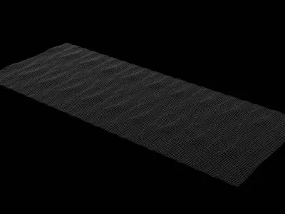 Seamless looping river segment Free low-poly 3D model