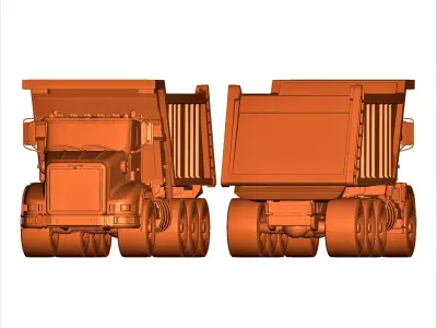 dumb truck static model 3D print model