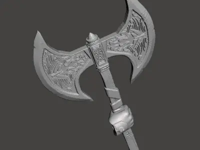 axe viking thor axe 3d for 3d printing 3D print model