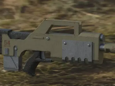 8-Pack Laser Gun 3D model