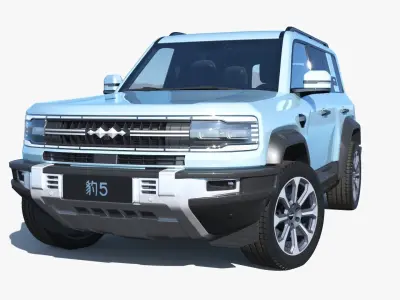2023 BYD Formula Leopard5 Flagship Edition Low-poly 3D model