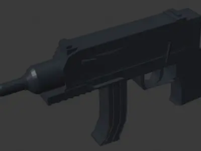 scorpion gun Free low-poly 3D model