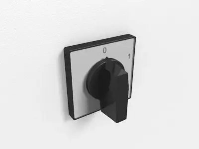 Rotary cam switch 3D model