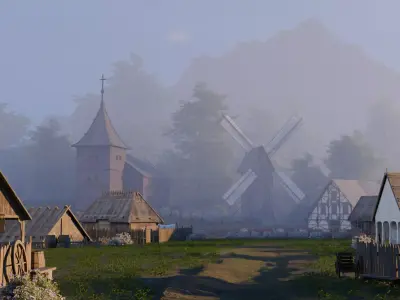 Medieval Village AssetPack Low-poly 3D model