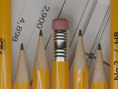 Pencil 3D Free 3D model