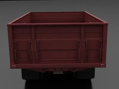 F-Series F-700 Grain Truck 1965 Low-poly 3D model