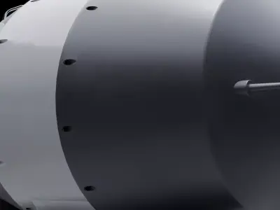 RDS-220 Tsar Bomba Hydrogen Bomb 3D model