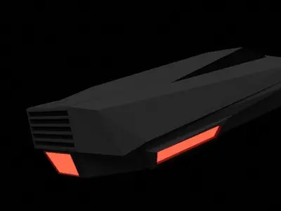 Transport Spaceship Free 3D model