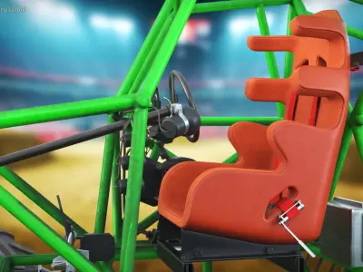  Adjustable Racing Driver Seat with Harness 