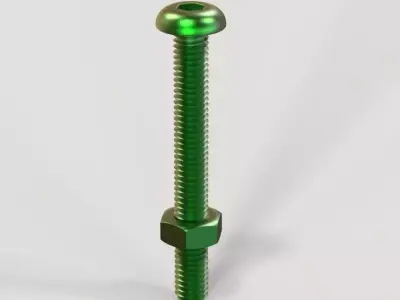 M5 x 40mm Socket Button Bolt  3D print model