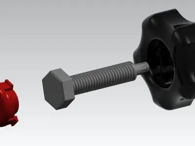 Adjusting knob Free 3D model