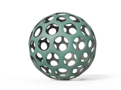 Sphere with holes 3D model