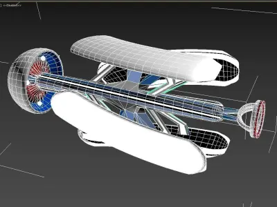 sci fi spaceship design 3ds Max Model and Lumion 3D model