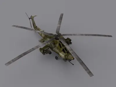 Mil Mi-28 Low-poly 3D model by mstmonsura360