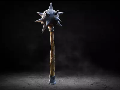 Medieval War Mace High-poly 3D Model 3D model
