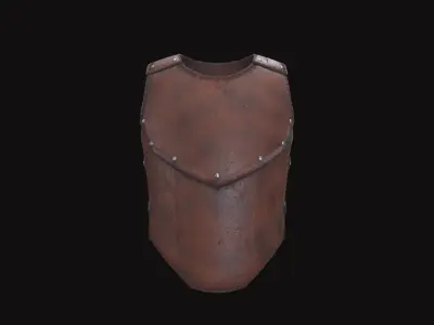 Medieval Leather Armor V01 Low-poly 3D model