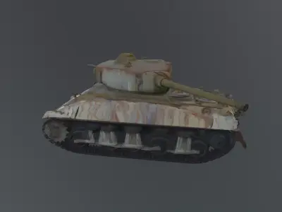 rusty abandoned tank 3D model