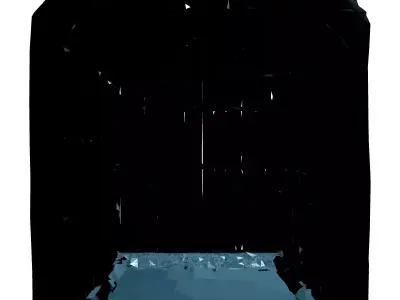 Realistic Metal Garage 3D Model Low-poly 3D model