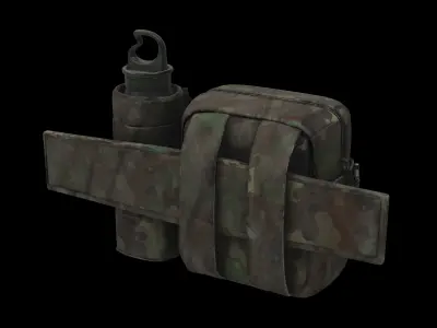 multi pouch bag 3D model