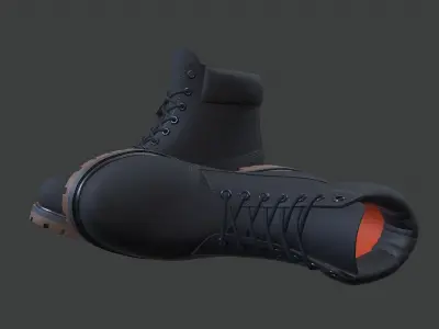 Timberland Premium 6-inches waterproof boots 2 Low-poly 3D model