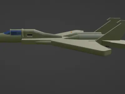 WAR JET-ELICOPTER MILLITARY Low-poly 3D model