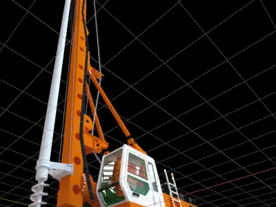 construction driller model 3D model