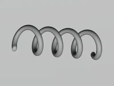 Spring Low-poly 3D model