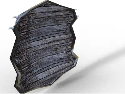 dragon shild Low-poly 3D model