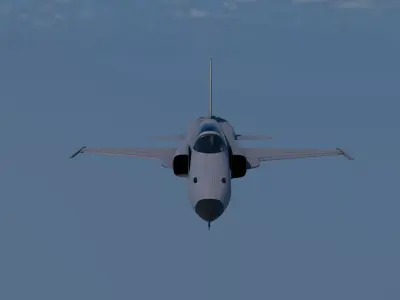 F-5E Tiger II Fighter Jet 3D Model PBR Game Ready Aircraft 3D model