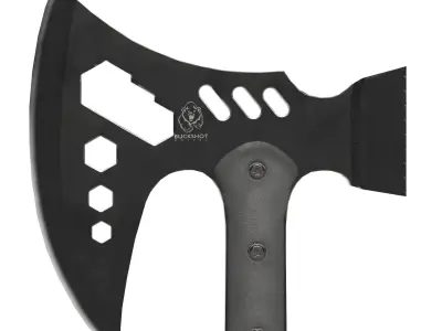 PBR Tactical Axe Low-poly 3D model