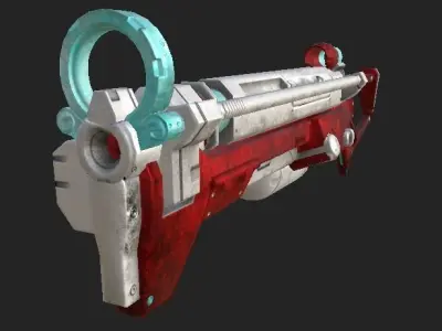 Lightning Gun Low-poly 3D model