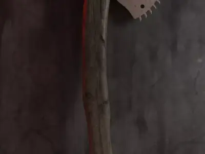 Axe Saw  Low-poly 3D model