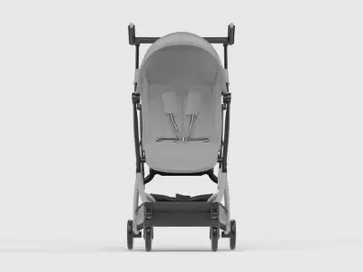 Baby stroller 3D model 3D model 13