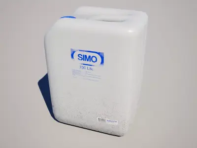  Oil Canister Pack Low-poly 3D model