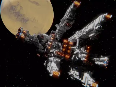 sifi ship 3d model 3D model