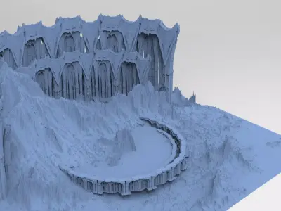 Alien Remains ruins 2 3D model purchase