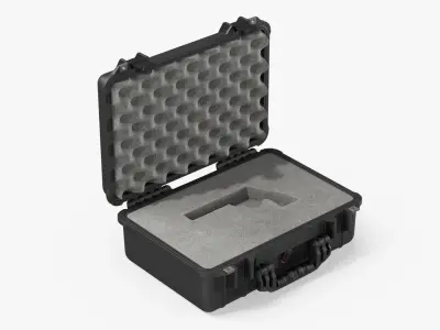 Pelican Firearm Storage Box with Lock 3D model