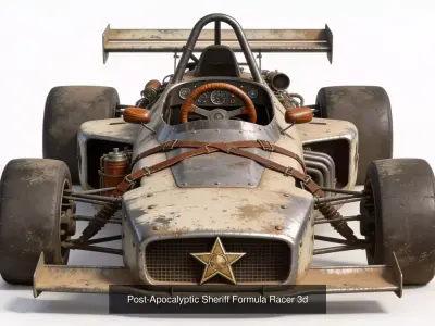 Post Apocalyptic  Military Sand Buggy Collection 3D Model Pack