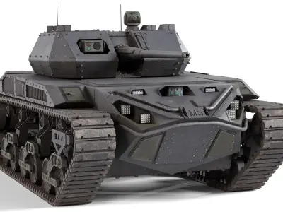 Ripsaw M5 Ground Vehicle Low-poly 3D model